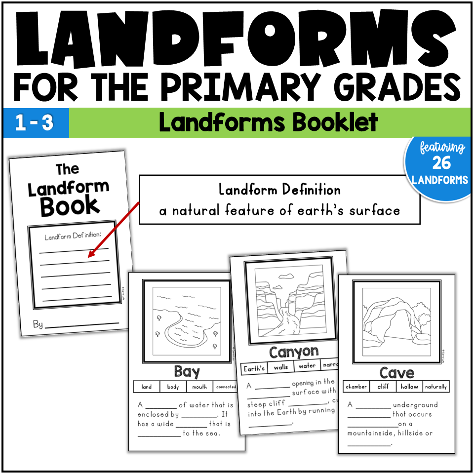 Landforms 2nd Grade | Bodies of Water Social Studies - Image 4