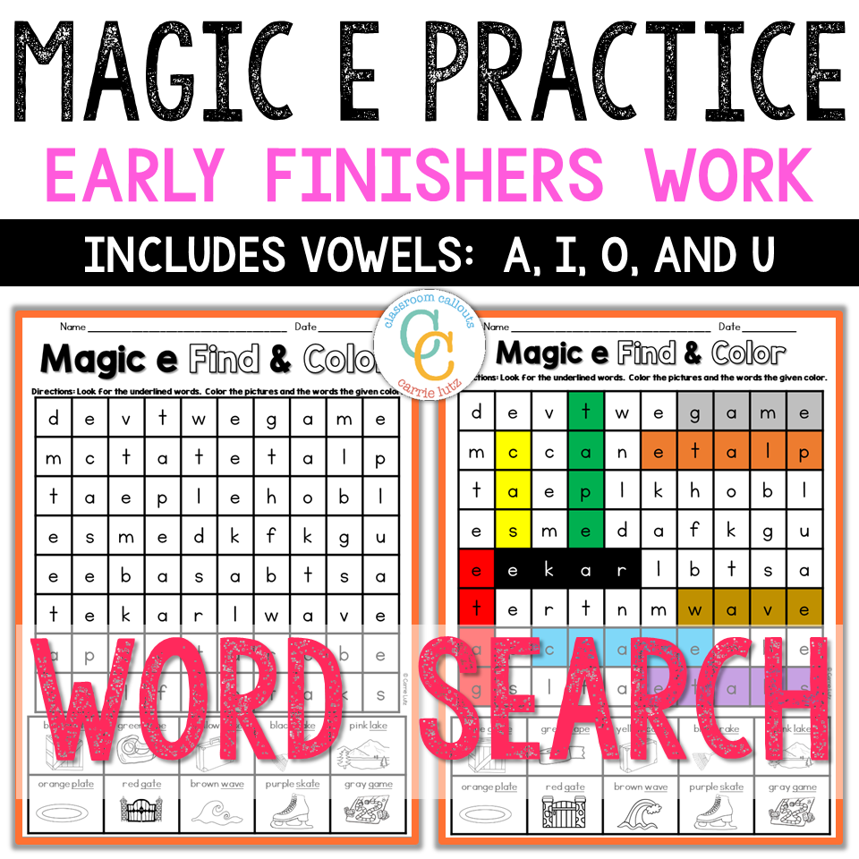Magic E Write the Room | CVCe Phonics Centers - Image 4