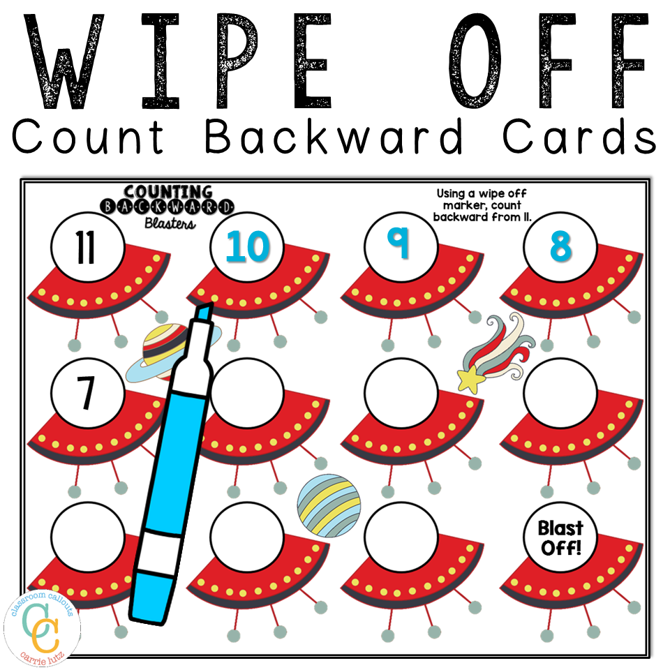Counting Backwards Worksheets | K-1 Math Centers - Teaching Ideas Made Easy