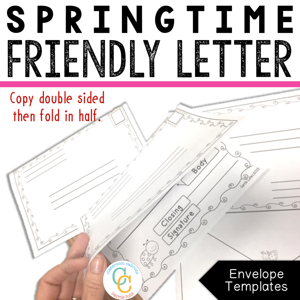Friendly Letter Anchor Chart and Writing Templates K-2 - Image 4