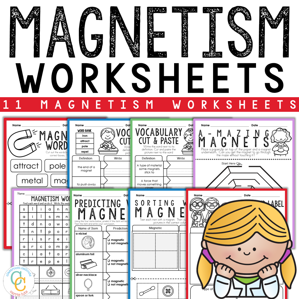 1st Grade Magnetism Science Activities Worksheets - Image 2