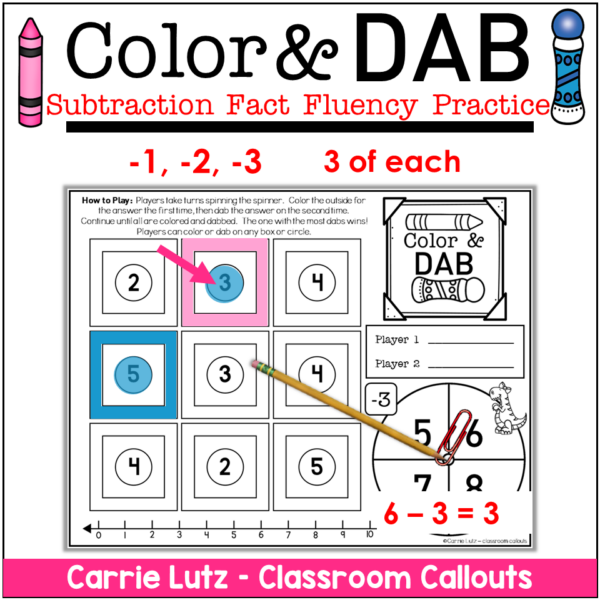 Addition Subtraction Fact Fluency Games 1st Grade - Teaching Ideas Made ...