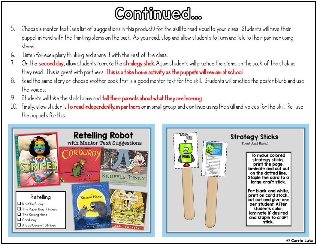 Retelling Activities with Puppets K-2 - Image 3