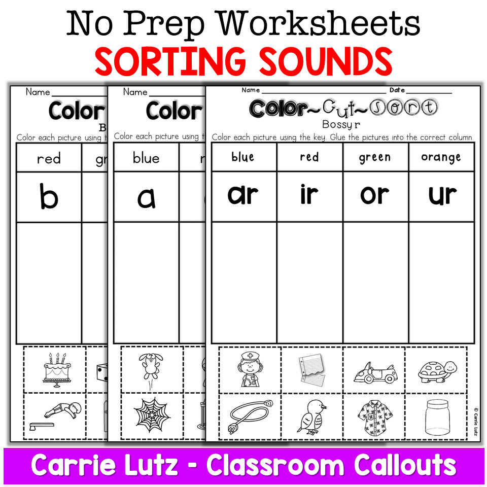 Phonics Worksheets First Grade No Prep Printables Beginning Sounds - Image 3