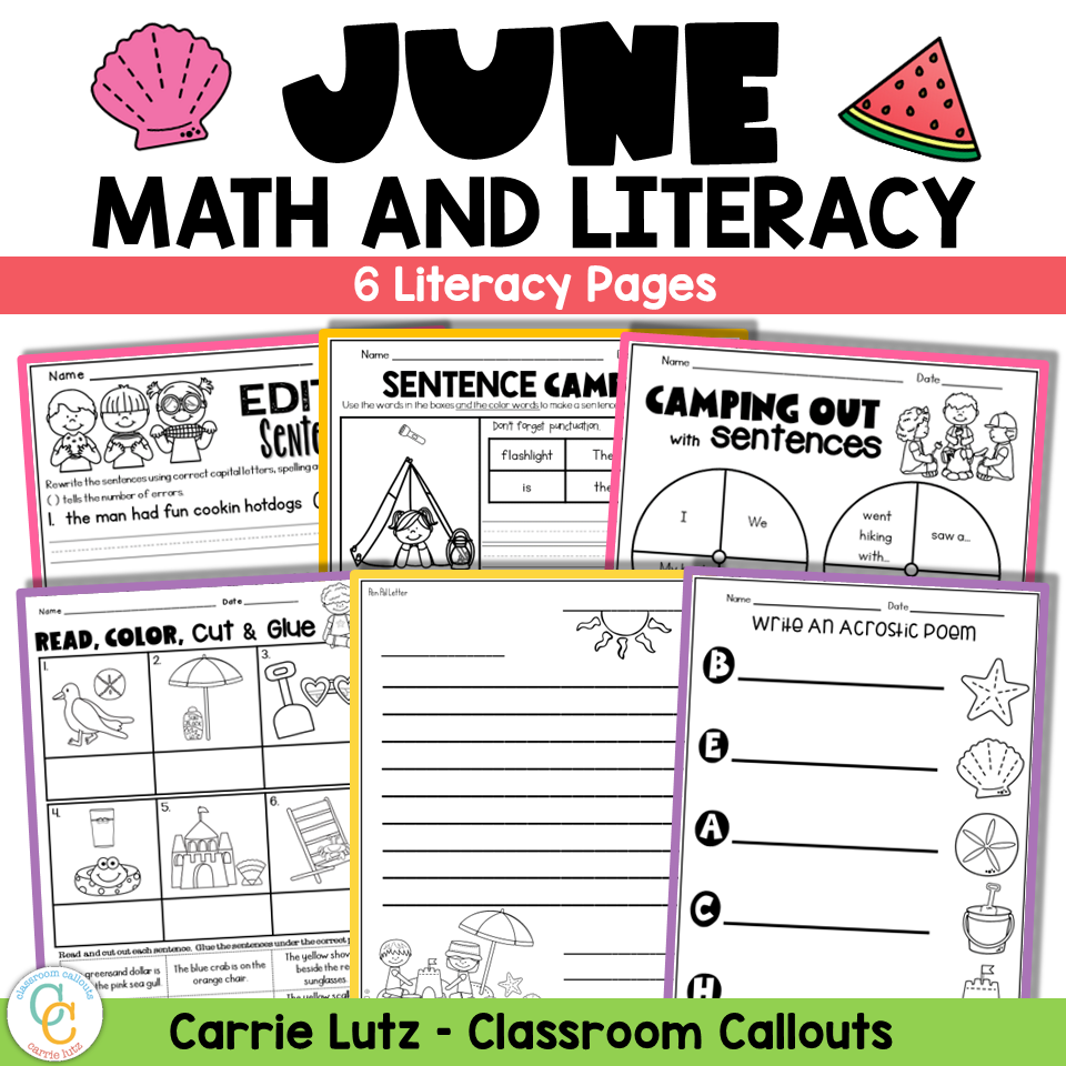 1st Grade June Math and Literacy No Prep - Image 3