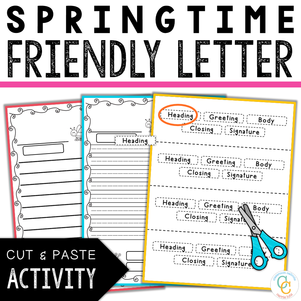 Friendly Letter Anchor Chart and Writing Templates K-2 - Image 2