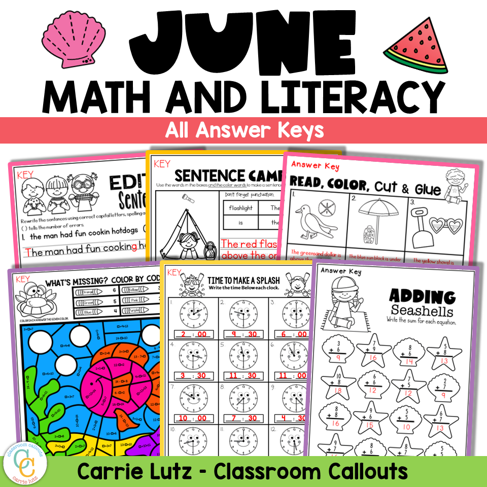 1st Grade June Math and Literacy No Prep - Image 2