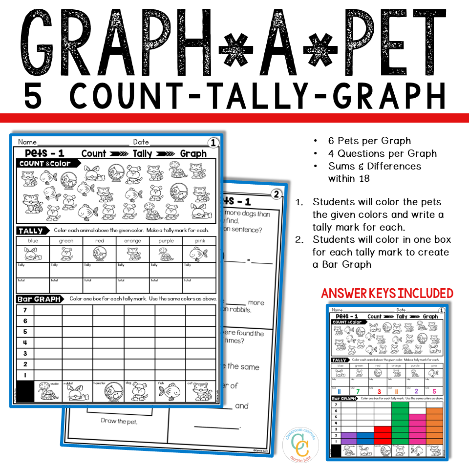Graph a Pet 1st Grade | Graphing Worksheets - Image 2