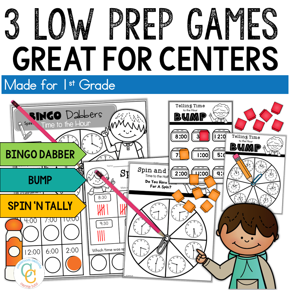 Telling Time 1st Grade | Hour and Half Hour Worksheets - Image 3