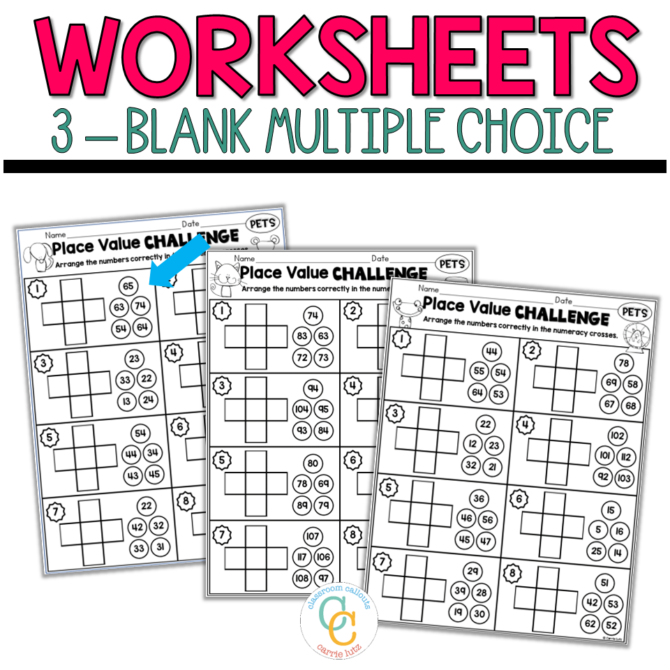 1 More 1 Less Worksheets | K-2 Place Value Activities - Image 2