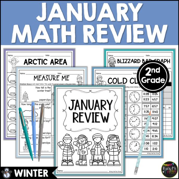 2nd Grade January Graphing No Prep Math Worksheets - Teaching Ideas ...