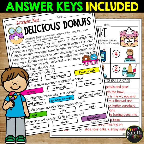 2nd Grade June ELA Review No Prep Sweet Treats Activities - Teaching ...