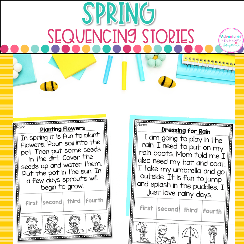 spring sequencing worksheets