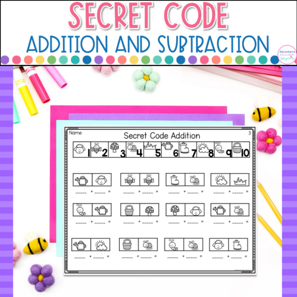 Spring Addition and Subtraction Worksheets | Math Review - Teaching ...
