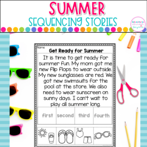 Summer Sequencing Stories | Reading Comprehension Activities