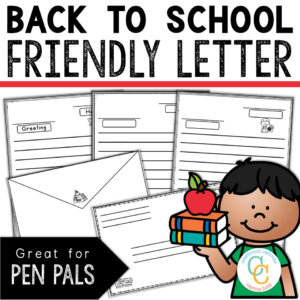 Back to School Friendly Letter Writing Templates & Envelopes