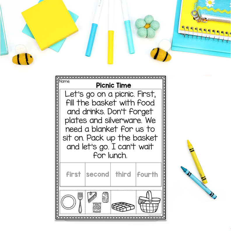 Spring Sequencing Worksheets | Short Story Morning Work - Image 2