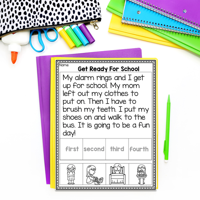 Sequencing Stories With Pictures Kindergarten Literacy Center - Image 2