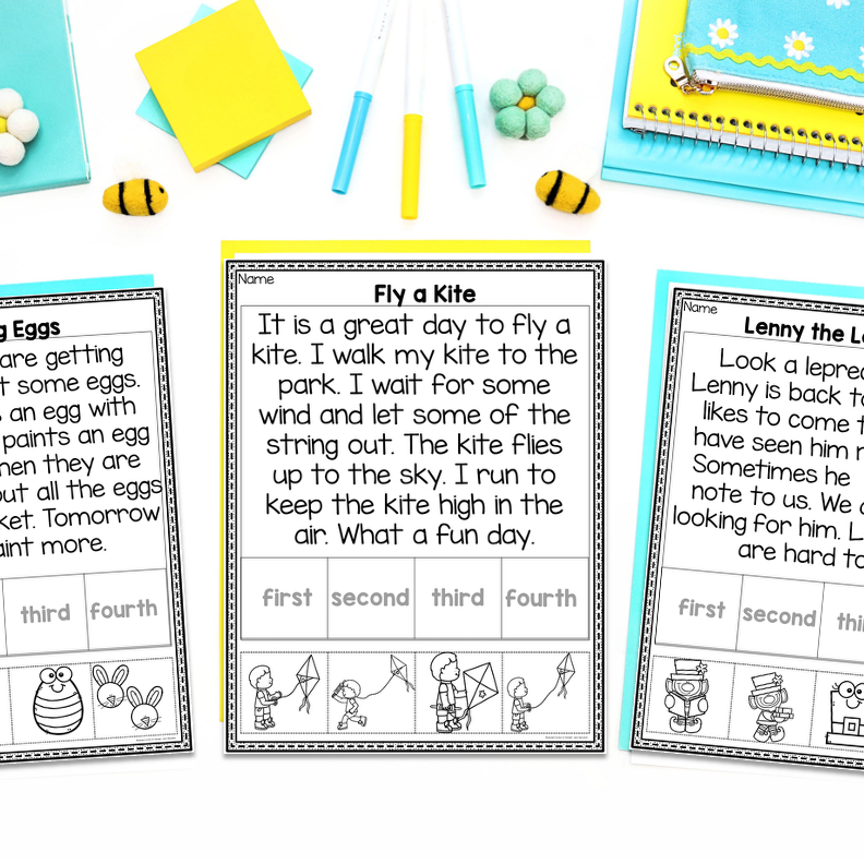 Spring Sequencing Worksheets | Short Story Morning Work - Image 3