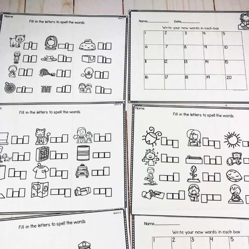 Medial Vowels Task Cards | CVC Literacy Center Activity - Image 3