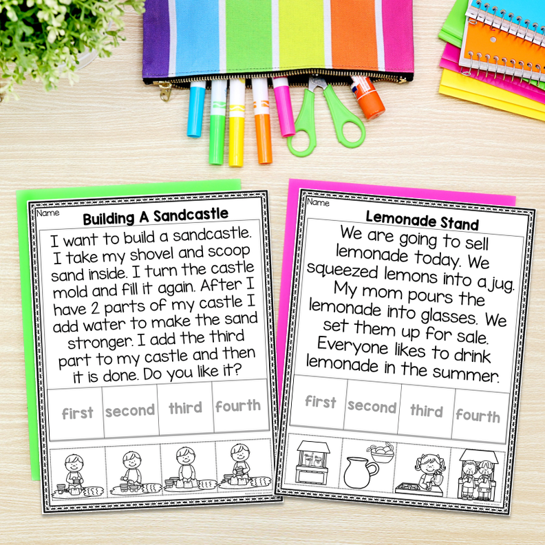 Summer Sequencing Stories | Reading Comprehension Activities - Image 3