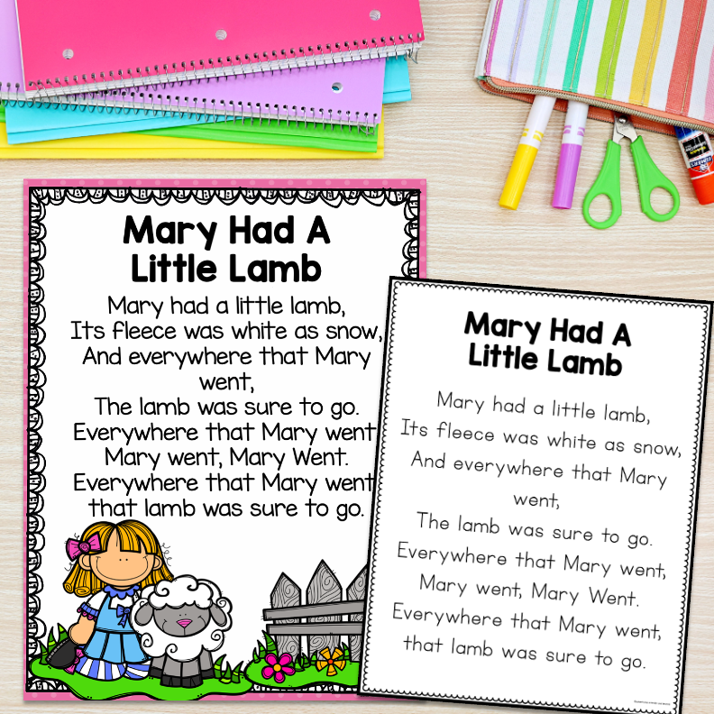 Nursery Rhyme Posters | Reading Fluency & Writing Practice Kindergarten - Image 4