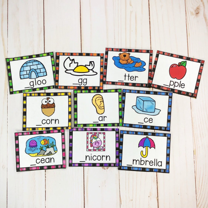 Beginning Letter Sounds Task Cards | Kindergarten Phonics Center - Image 3