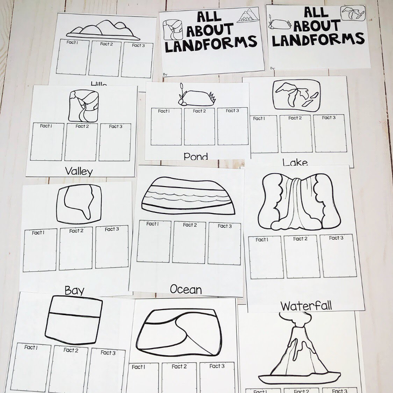 Landforms and Bodies of Water | Kindergarten Activities - Image 3