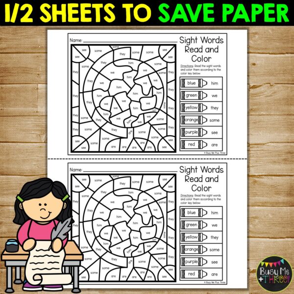 Social Studies Color by Code Sight Words K–2 - Teaching Ideas Made Easy
