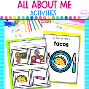 All About Me Activities | Back to School Kindergarten Unit