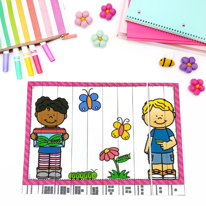 Spring Alphabet and Number Puzzles - Image 2