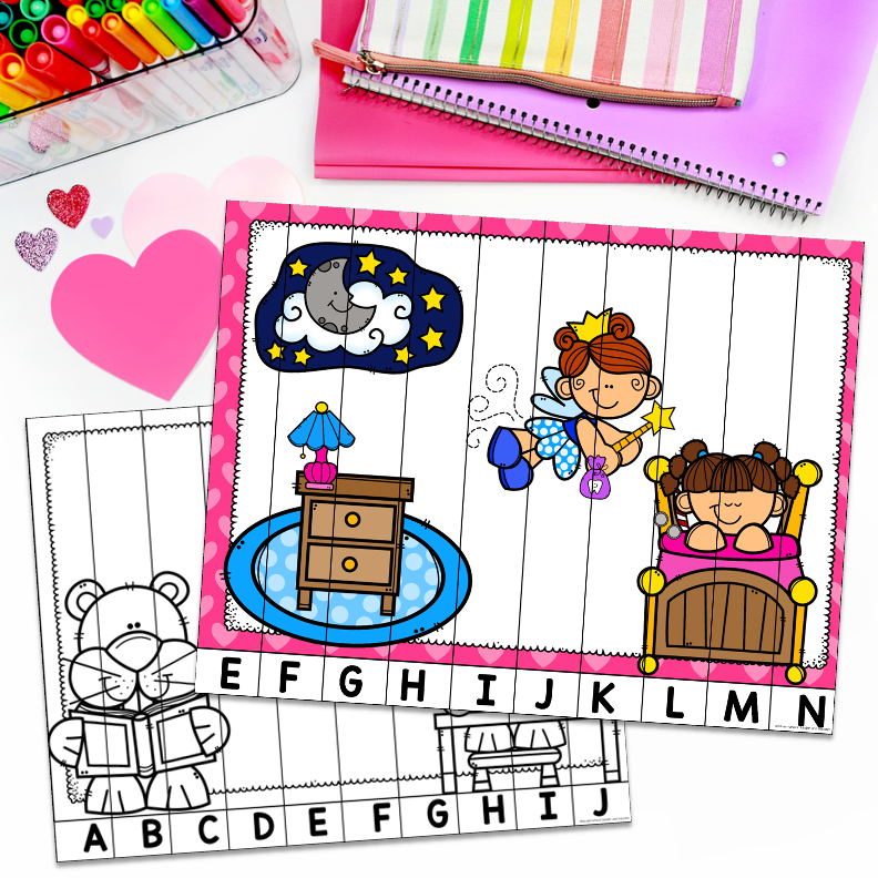 February Alphabet and Number Puzzles - Image 2