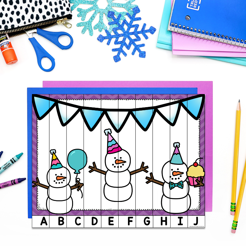 Winter Alphabet and Number Puzzles - Image 2