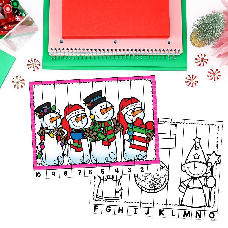 Holiday Alphabet and Number Puzzles - Image 2