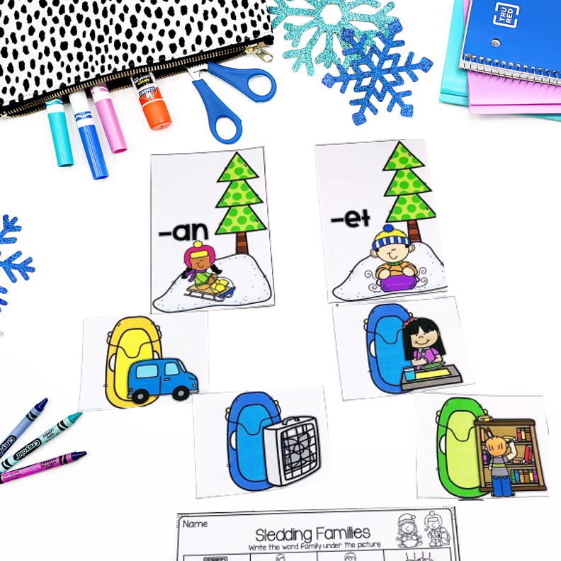 January Kindergarten Literacy Centers | Winter Reading Activities - Image 3