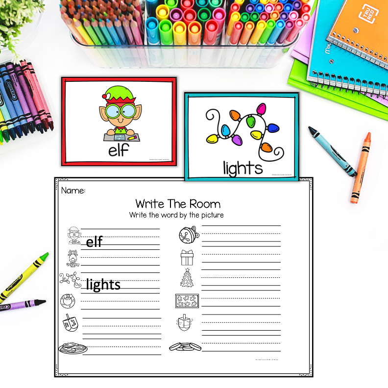 Holiday Write the Room | Kindergarten Writing Activities - Image 2