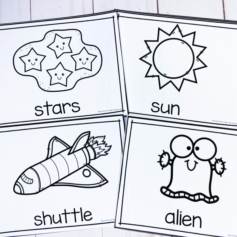 Space Write the Room | Kindergarten Writing Activities - Image 2