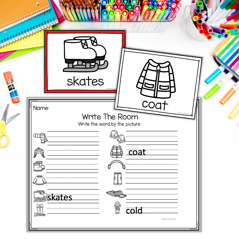 Winter Write the Room | Kindergarten Writing Activities - Image 2