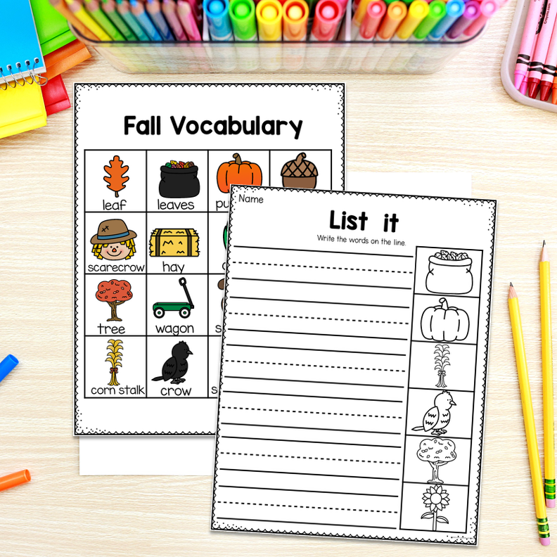October Writing Center for Kindergarten - Image 2