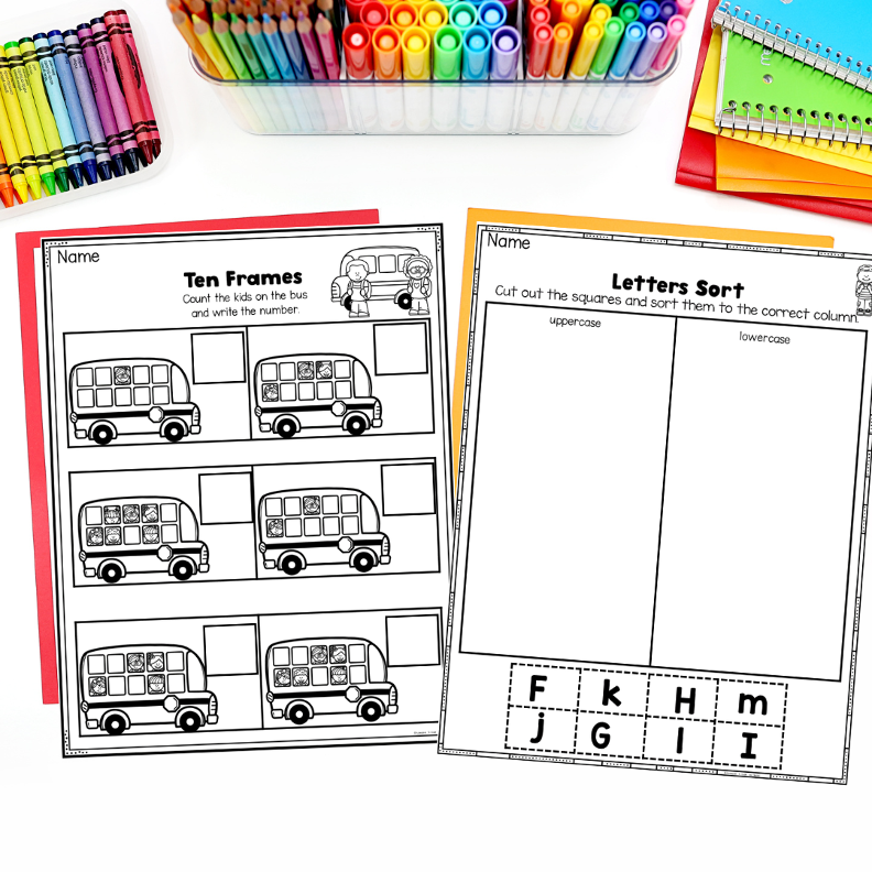 Back to School Kindergarten Worksheets | No Prep Morning Work - Image 2