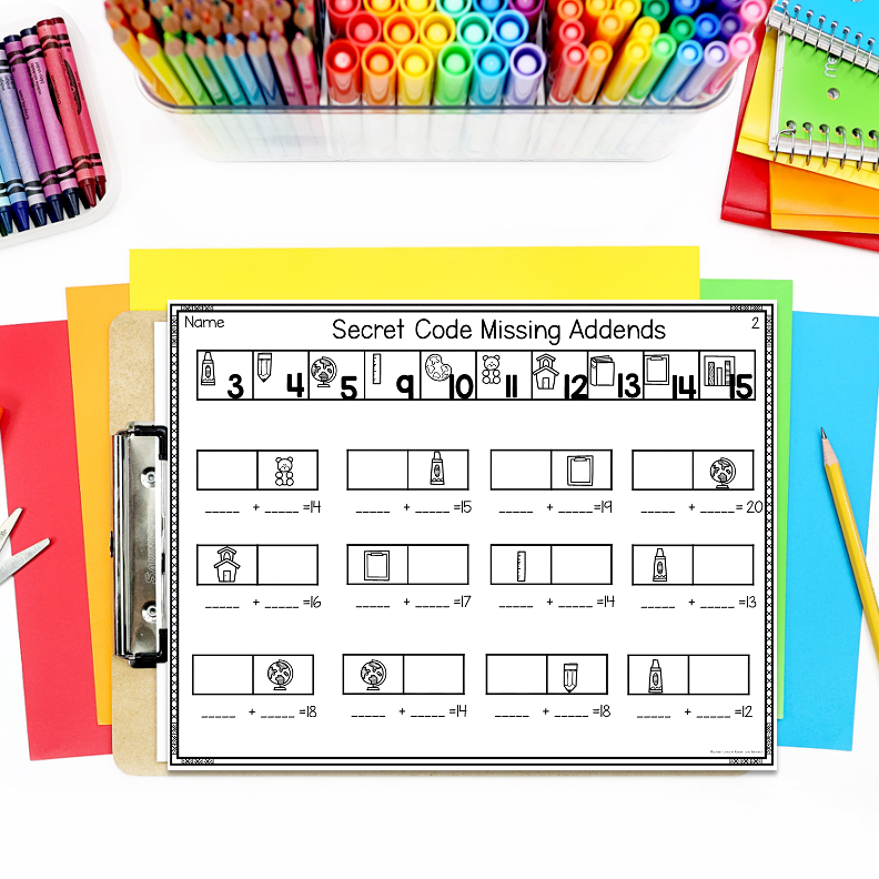 Back to School Addition and Subtraction Worksheets - Image 2