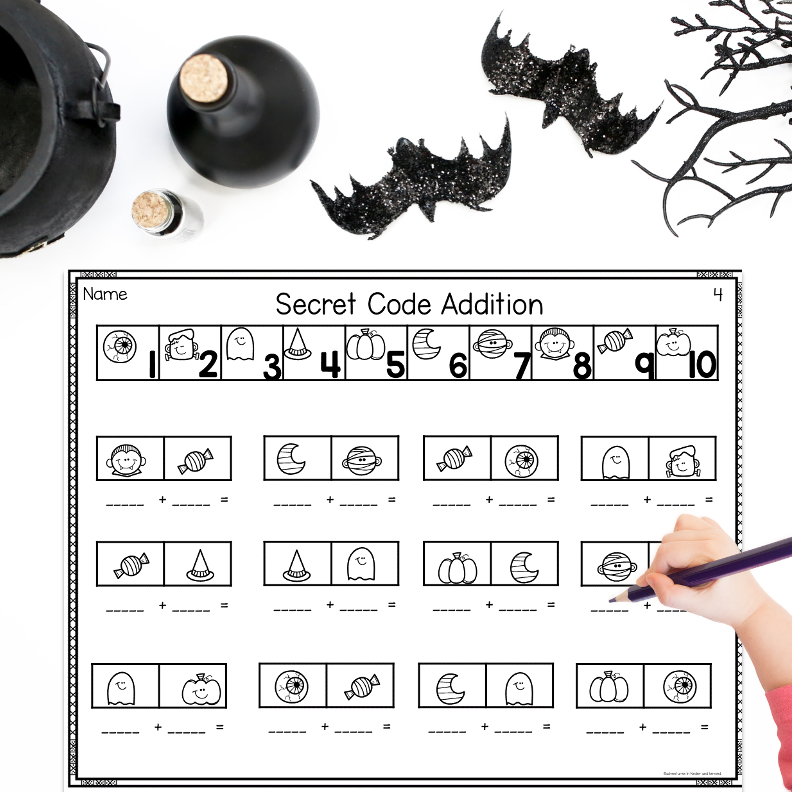 Halloween Addition and Subtraction Worksheets - Image 2