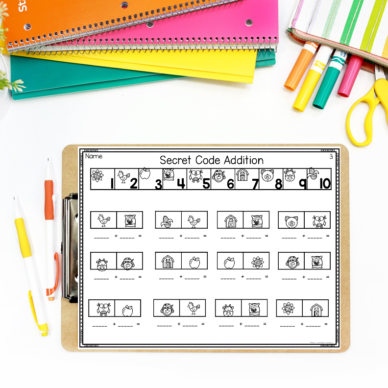 Farm Addition and Subtraction Worksheets - Image 2