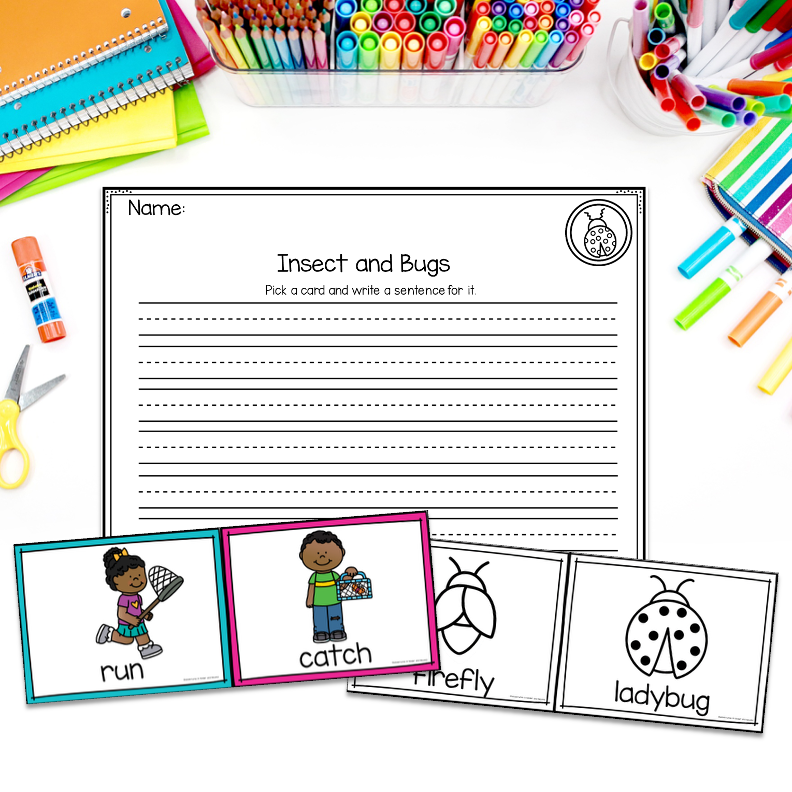 Insects and Bugs Write the Room | Kindergarten Writing Activities - Image 3