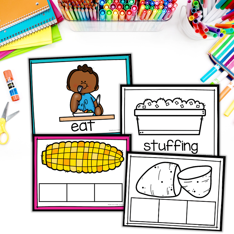 Thanksgiving Write the Room | Kindergarten Writing Activities - Image 3