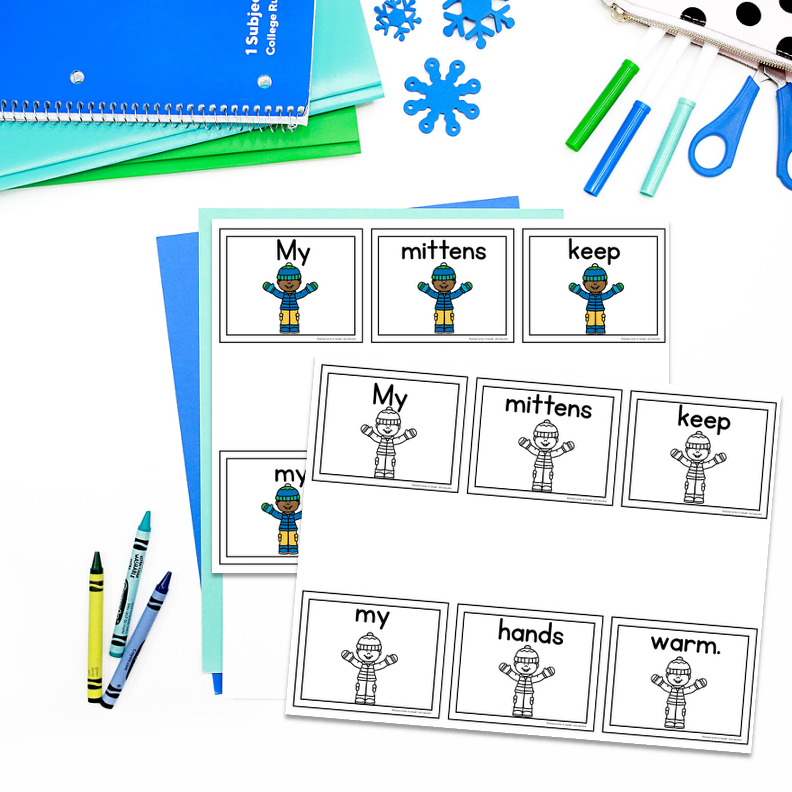 Winter Sentence Building Activities for Kindergarten - Image 3