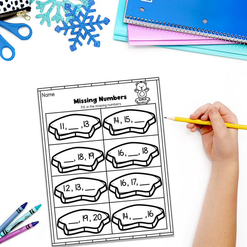 January Kindergarten Worksheets | Winter Morning Work - Image 3