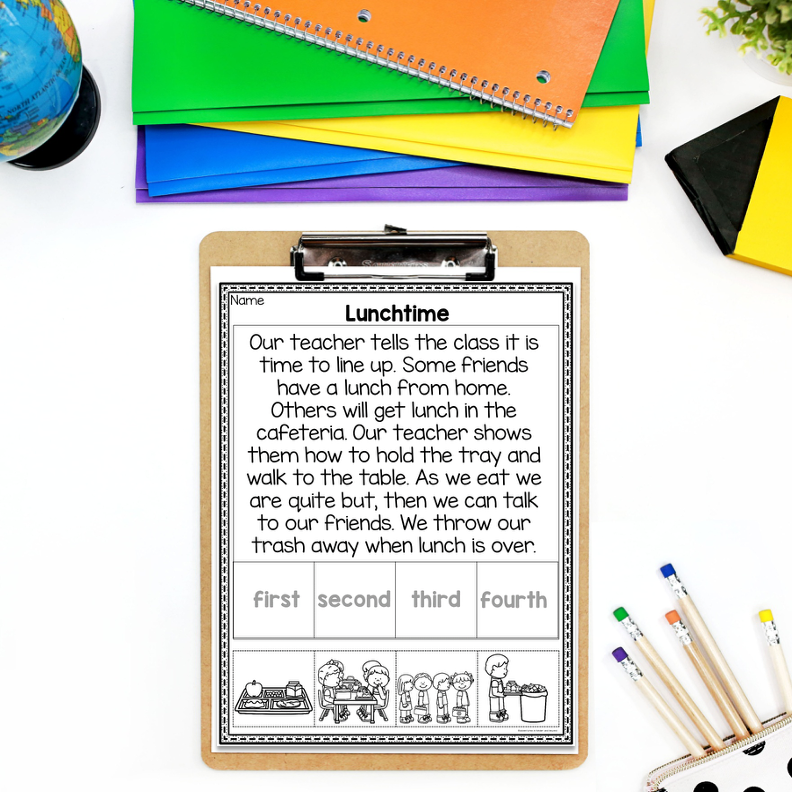 Back to School Story Sequencing Activities - Image 3