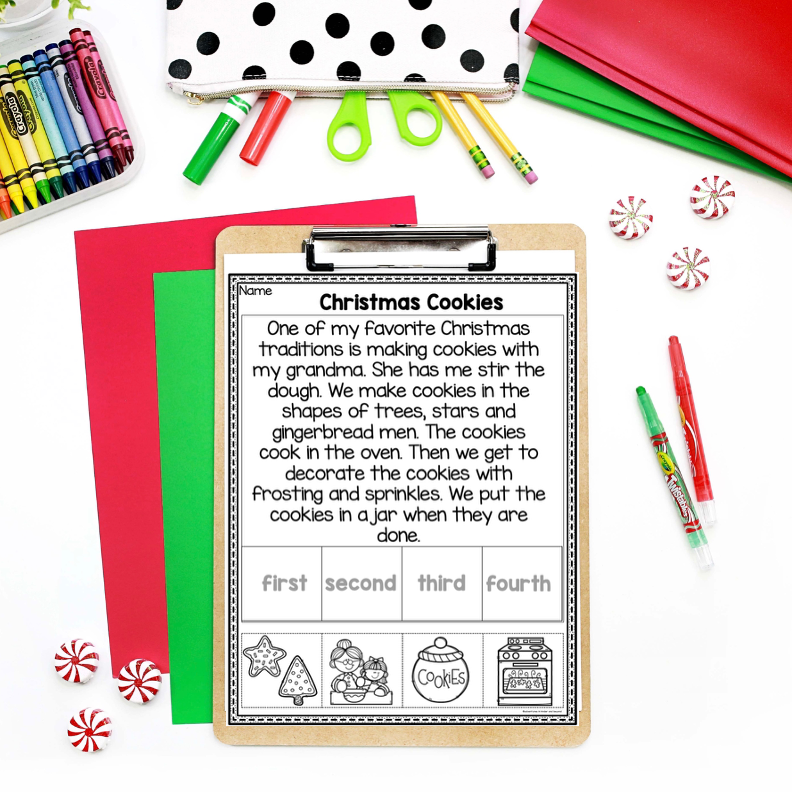 December Holiday Story Sequencing Activities - Image 4