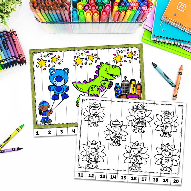 Thanksgiving Alphabet and Number Puzzles - Image 4